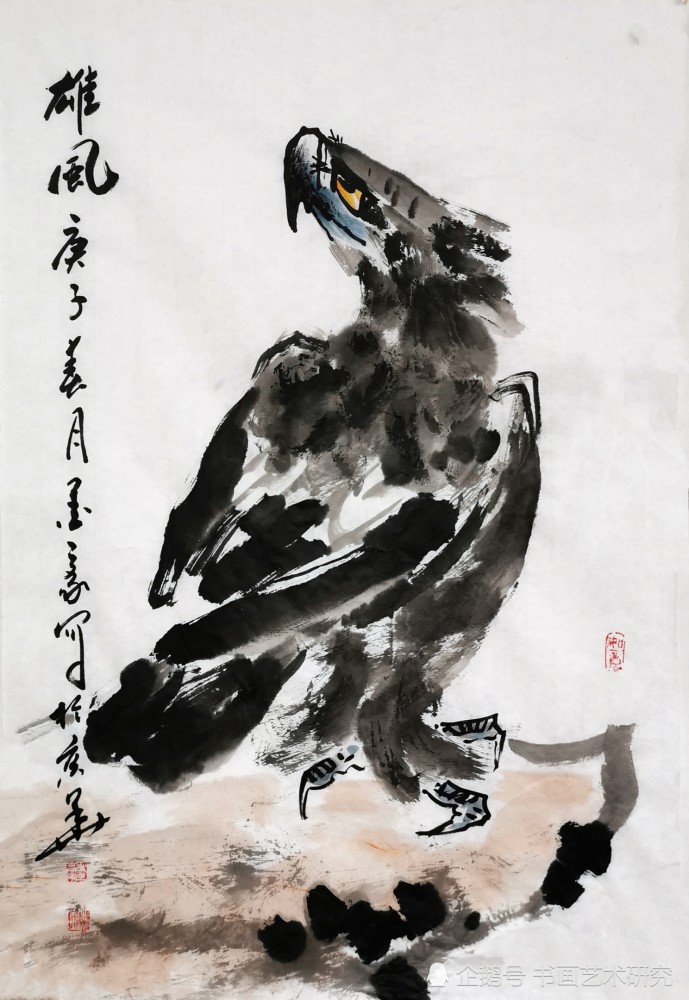 《大野雄风》墨豪画鹰作品选