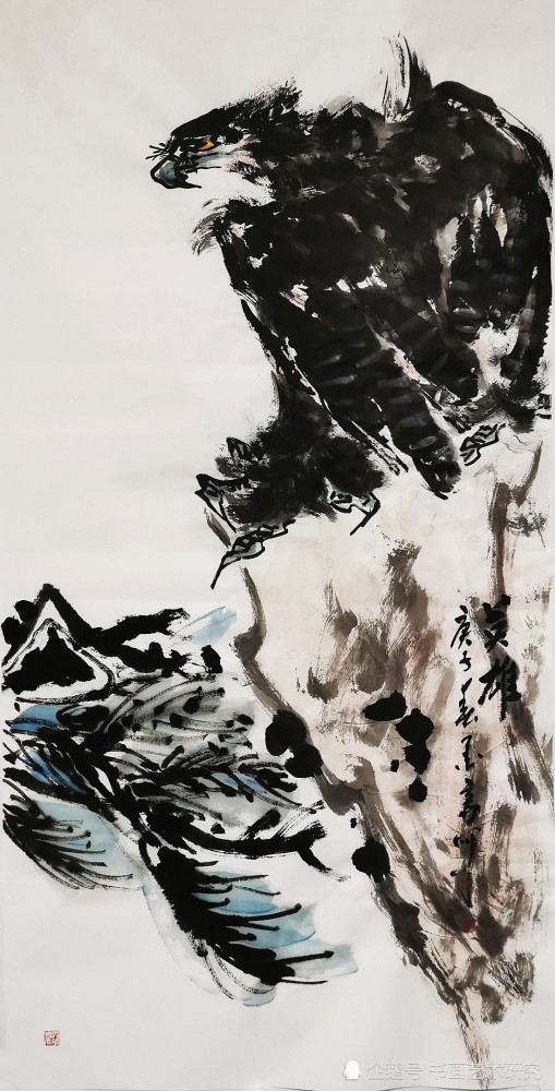 《大野雄风》墨豪画鹰作品选