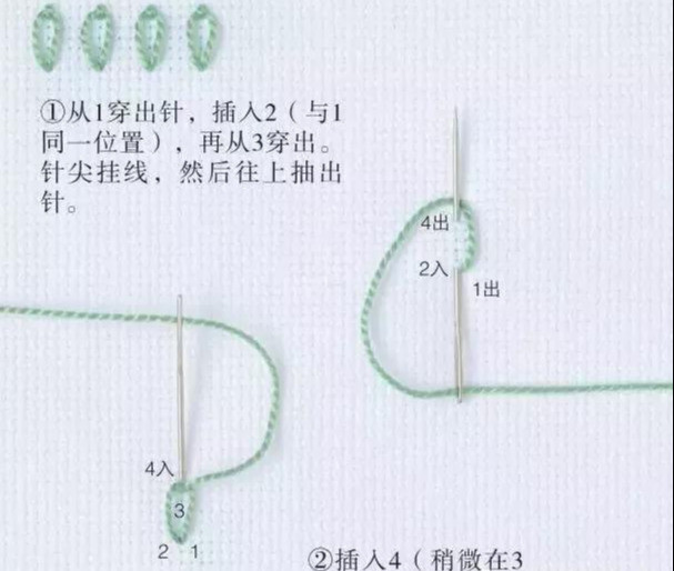 给大家吐血整理了 14 种基本功刺绣 平针绣针法 01 02 03 04 05 06