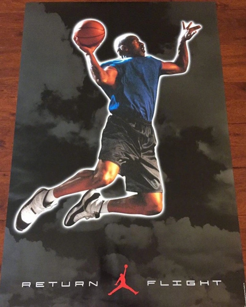 早期的air jordan海报,其精美制作不亚于今天的水平