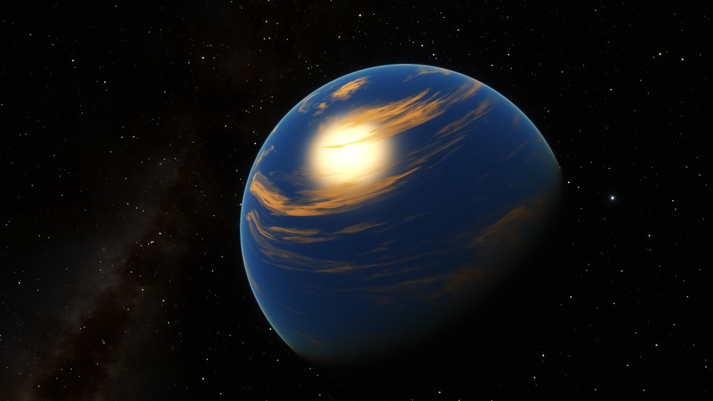 这个星系有两颗超级海洋星球,但依然不适合人类居住