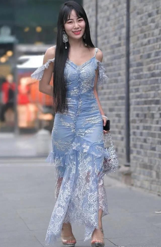 街拍,美女,淑女,裙子,时尚