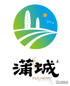 蒲城县区域公共品牌分为文字和logo两部分.