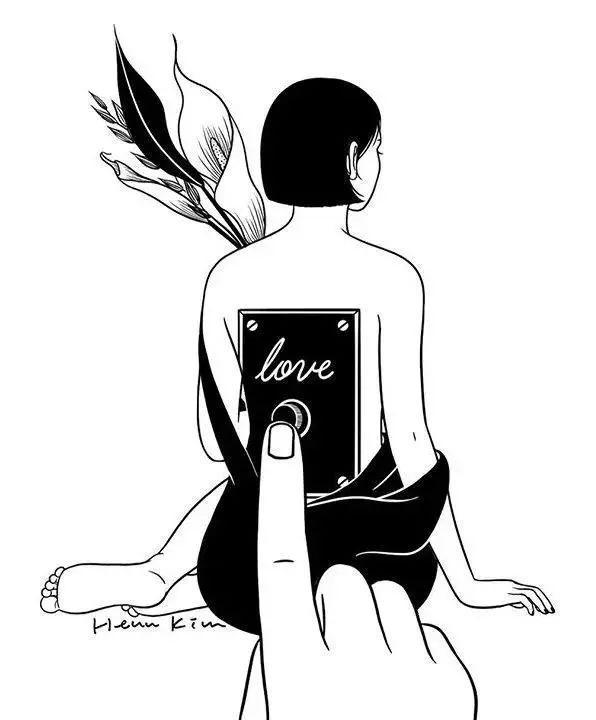 头像:黑白插画系头像 超好看