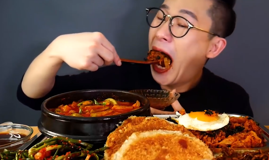 韩国吃播,过瘾,美味,大口吃
