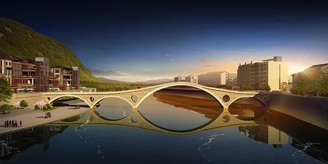 龙河景观桥效果图△ (来源 石柱生活网论坛)
