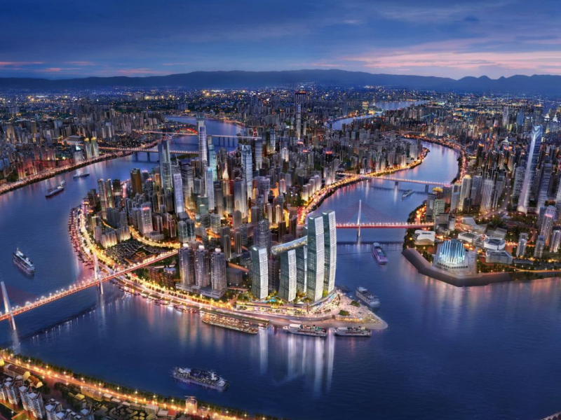 重庆新地标建筑,斥资240亿打造,国内首座横向大楼