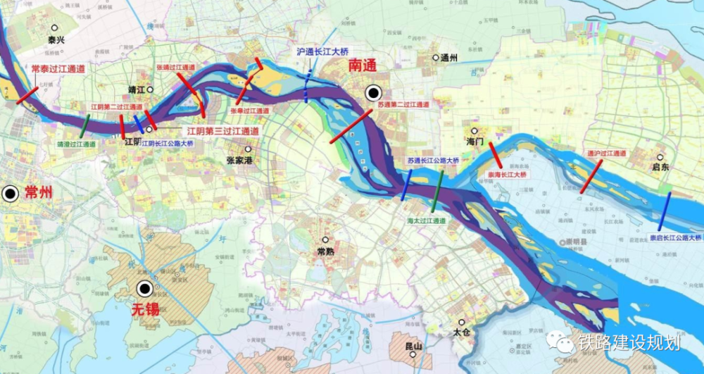 如东至南通至苏州至湖州城际铁路过江通道,近期(2025年前)建设