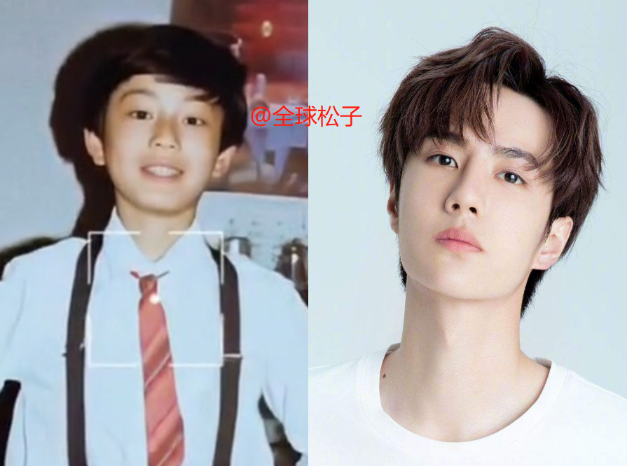 黄晓明晒少年照长得太像王一博,与现在的他完全不像