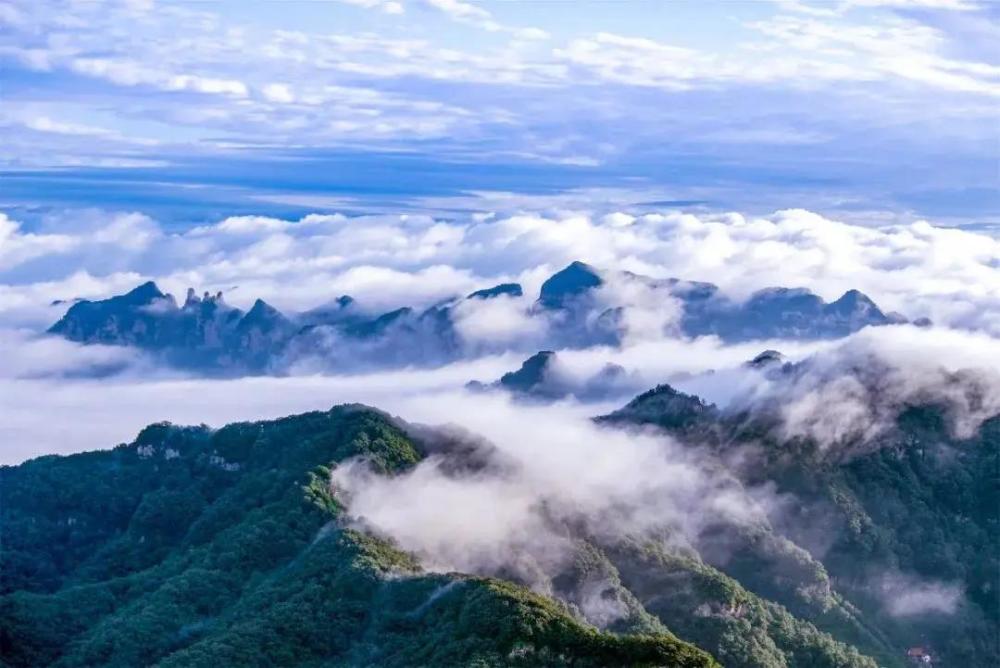 云海,王屋山风景区,神农山,万仙山,山峰,奇观