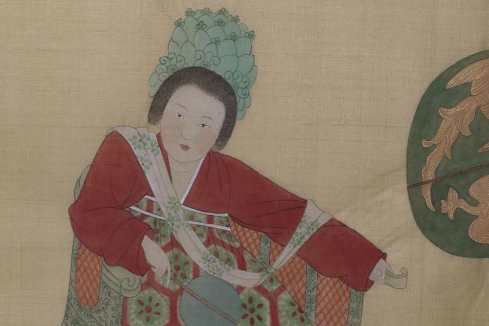 深院无君易得愁,玉阶行遍思悠悠——月卿临古《挥扇仕女图》
