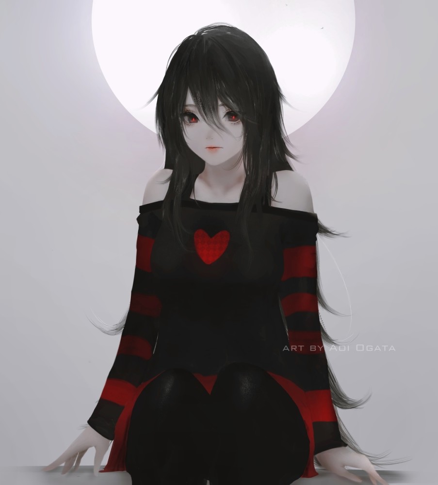 二次元,p站,黑色,少女