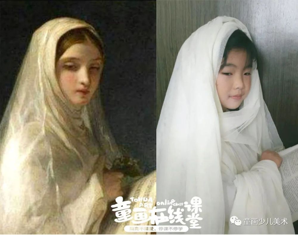 通过对名画里 复古妆容,服饰和神态的模仿 重现名画中一些经典人物的