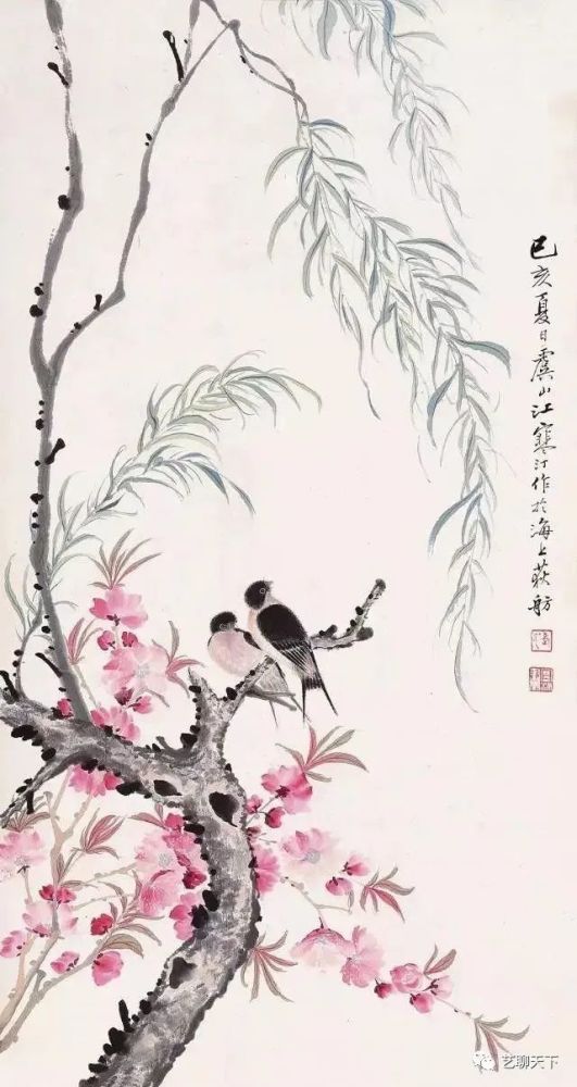 名画里的桃花:桃之夭夭,灼灼其华