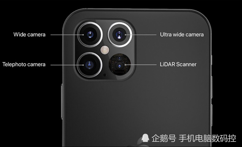 iphone12再曝渲染图,刘海不比华为p40挖孔大,新设计向