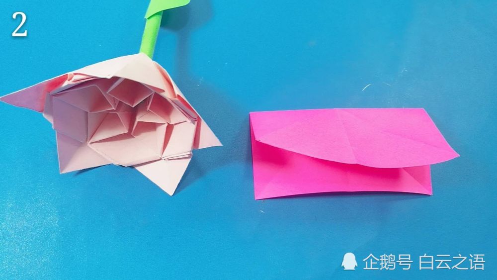 折纸漂亮的牡丹花教程图解,过程非常简单一看就会