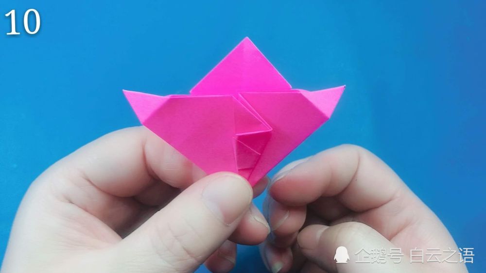折纸漂亮的牡丹花教程图解,过程非常简单一看就会
