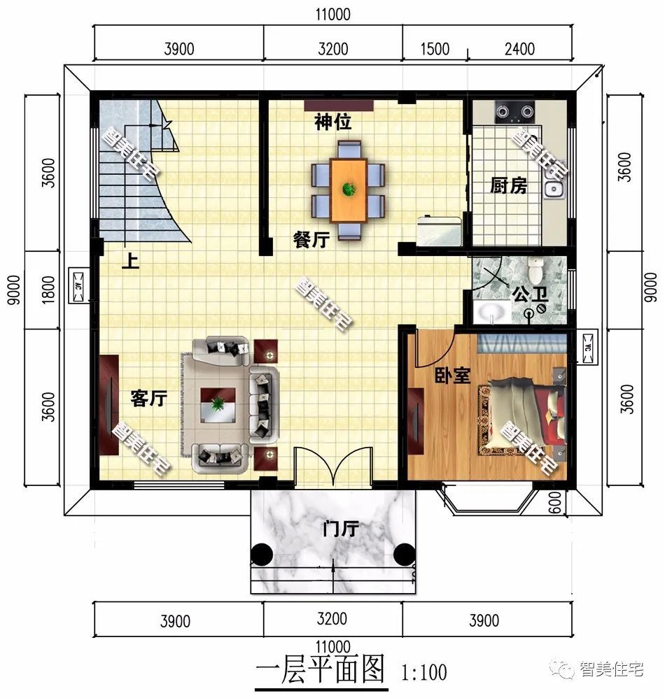 别墅,简欧,真石漆,平面图,户型,露台