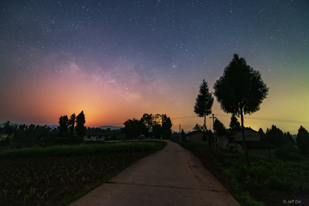 乡村,四川,星空,天文,摄影