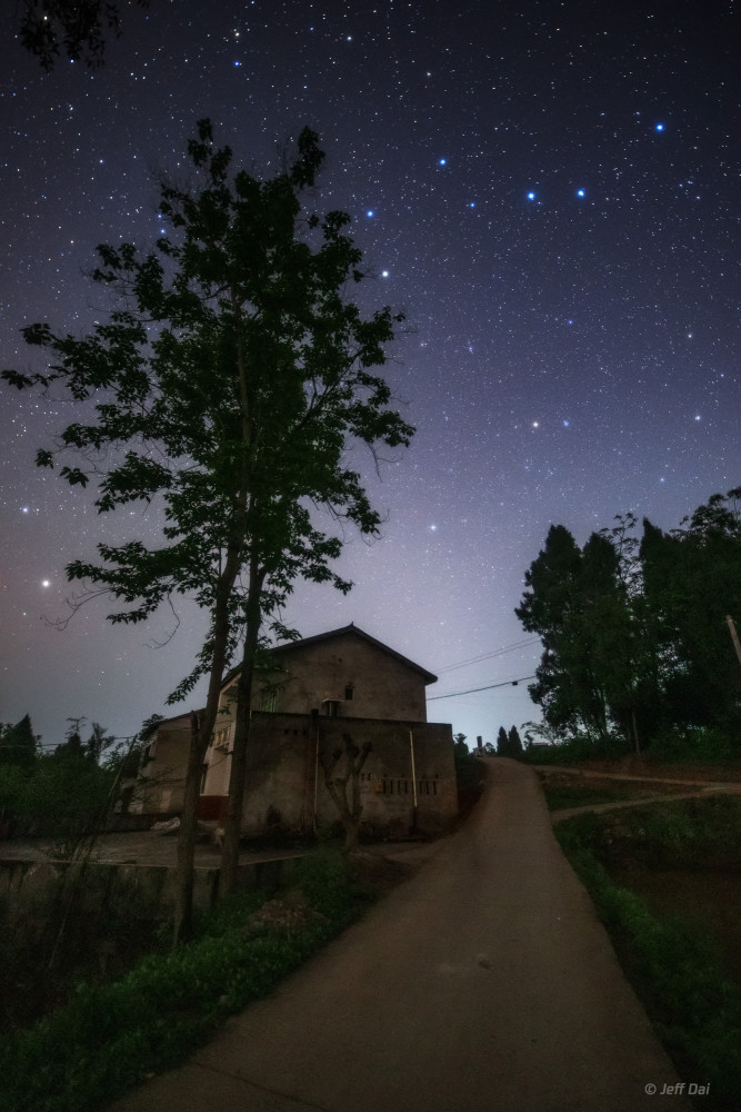 乡村,四川,星空,天文,摄影