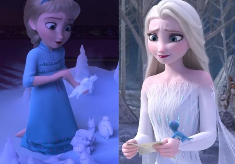 在动画《冰雪奇缘》中,出现了几个重要角色:安娜,艾莎,国王和王后.