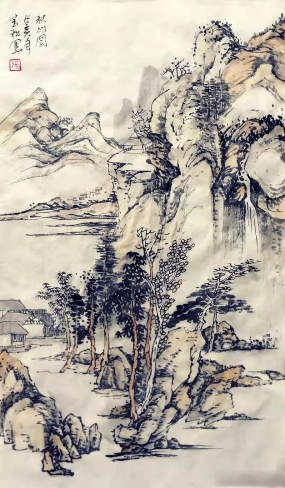 如何画出一幅经典的浅绛山水画?