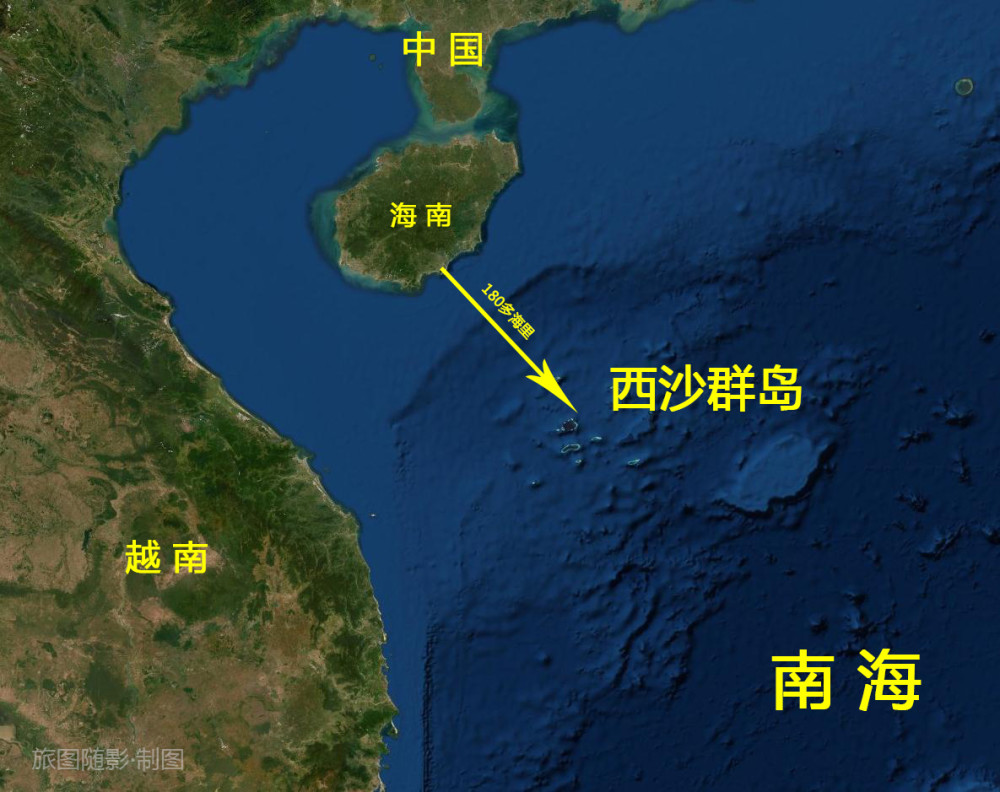 卫星航拍西沙群岛10大岛屿,最大永兴岛2k㎡多,最小不足0.3k