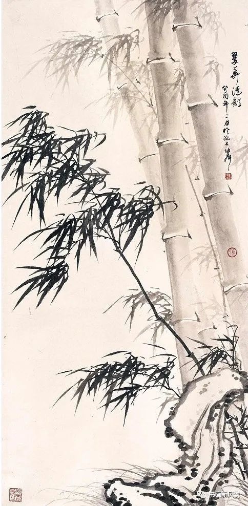 卢坤峰画竹