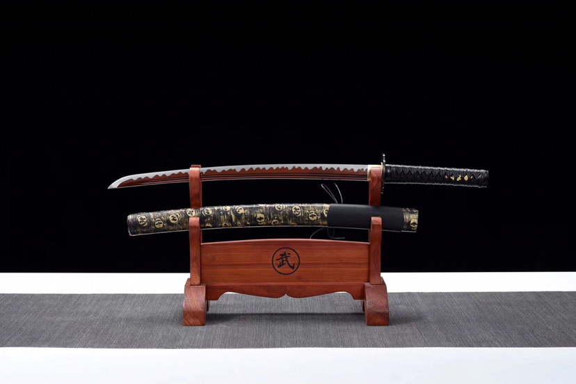 20寸武士刀-血宗,弹簧钢锻造发红推磨研白
