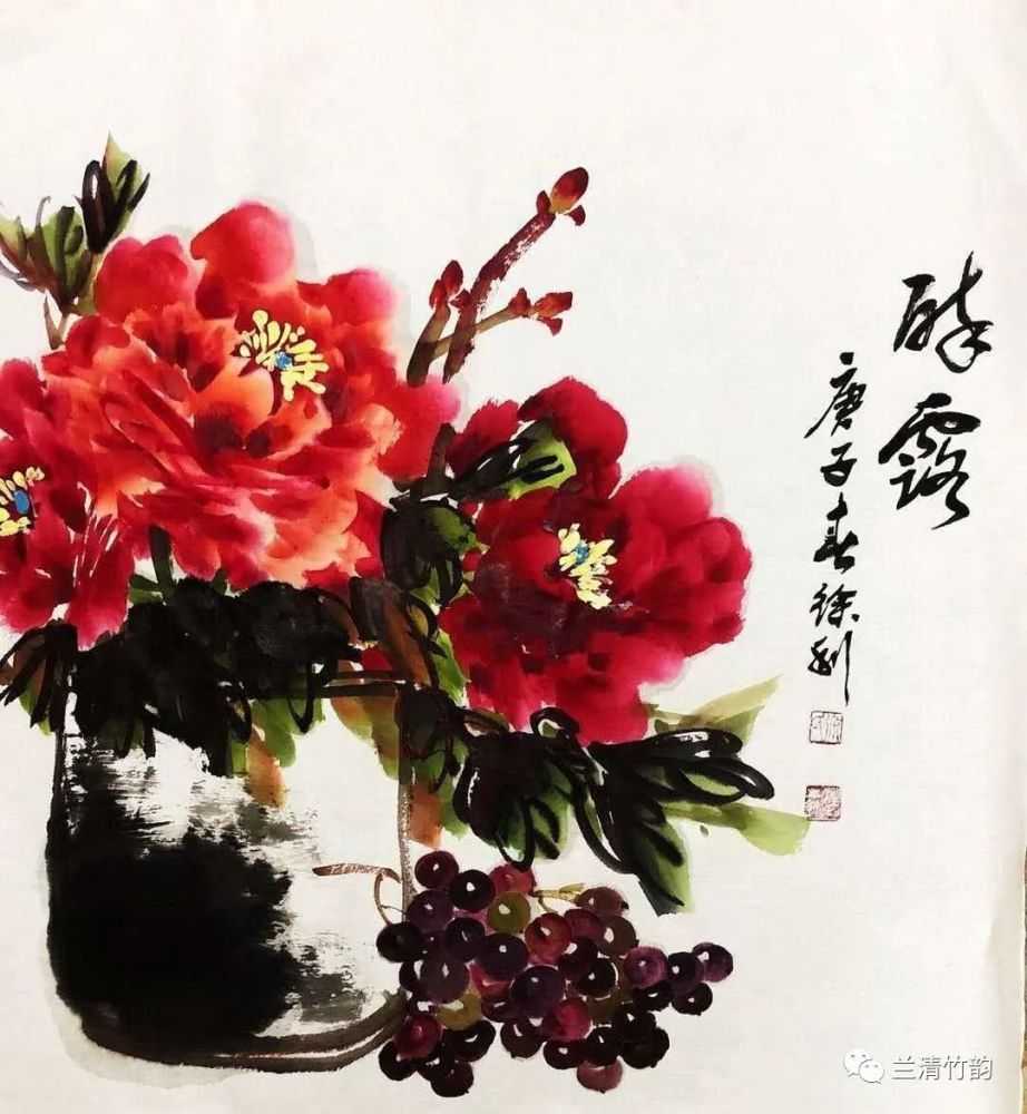 怎样画牡丹:画牡丹的最高境界就是潜意识绽放潜意识