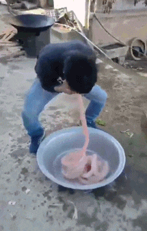 搞笑gif:大哥你说什么都对,谁让你拿着刀的呢!