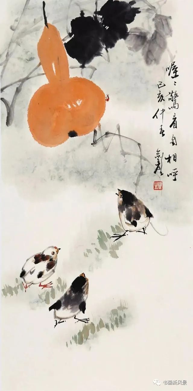 秋声秋色景自新 欣赏苏州画家濮建生(1953-)这些花鸟,我们感觉到了他