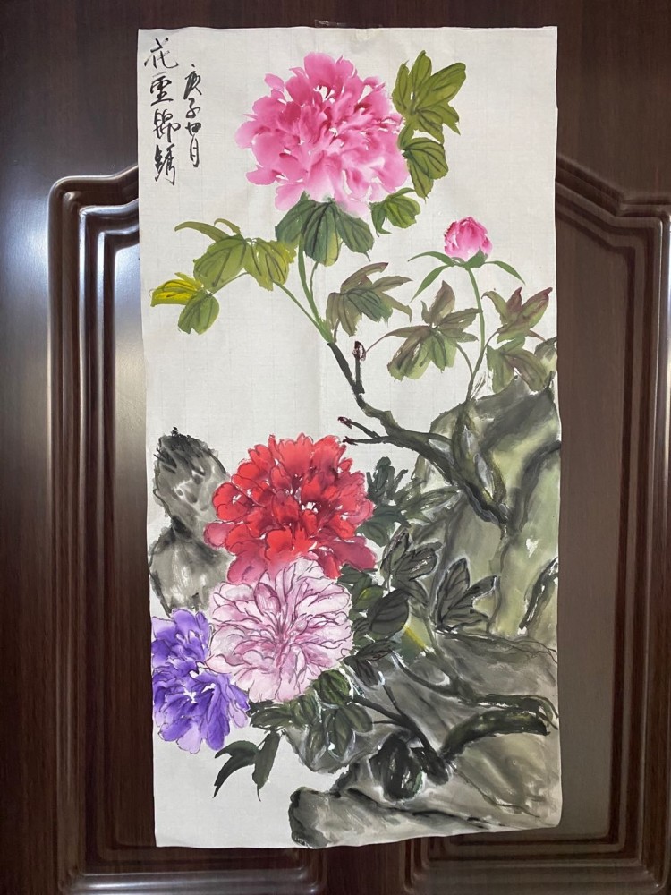 学梅若老师画牡丹,每日一画