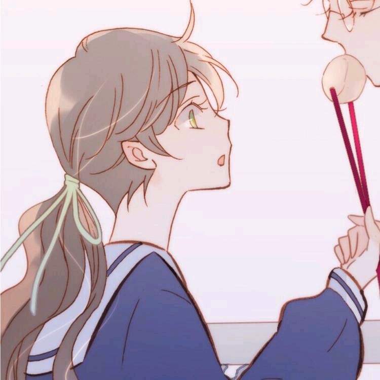 动漫情头 星空下的花火很美 但是你更美 因为我的眼里
