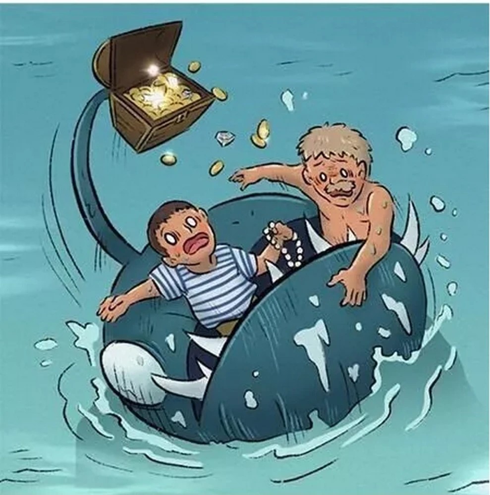 无声漫画:海怪的诱惑