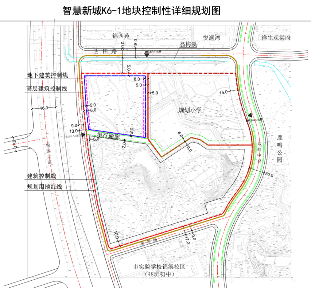 衢州市原武警支队地块,智慧新城k6-1出让地块控制性详细规划图公示