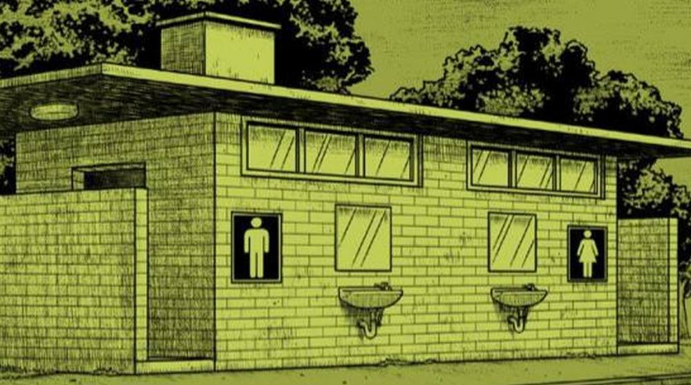 无声漫画:诡异的厕所