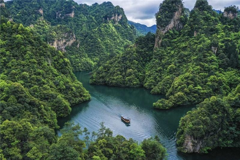 宝峰湖景区,张家界,航拍