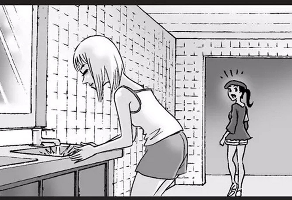 无声漫画:厕所里的女鬼