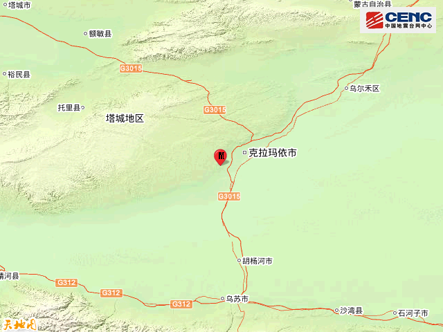 新疆塔城地区托里县发生2.2级地震