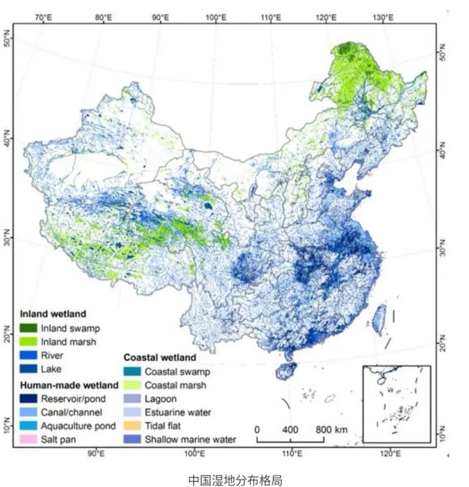 高精度中国湿地遥感图,长春造