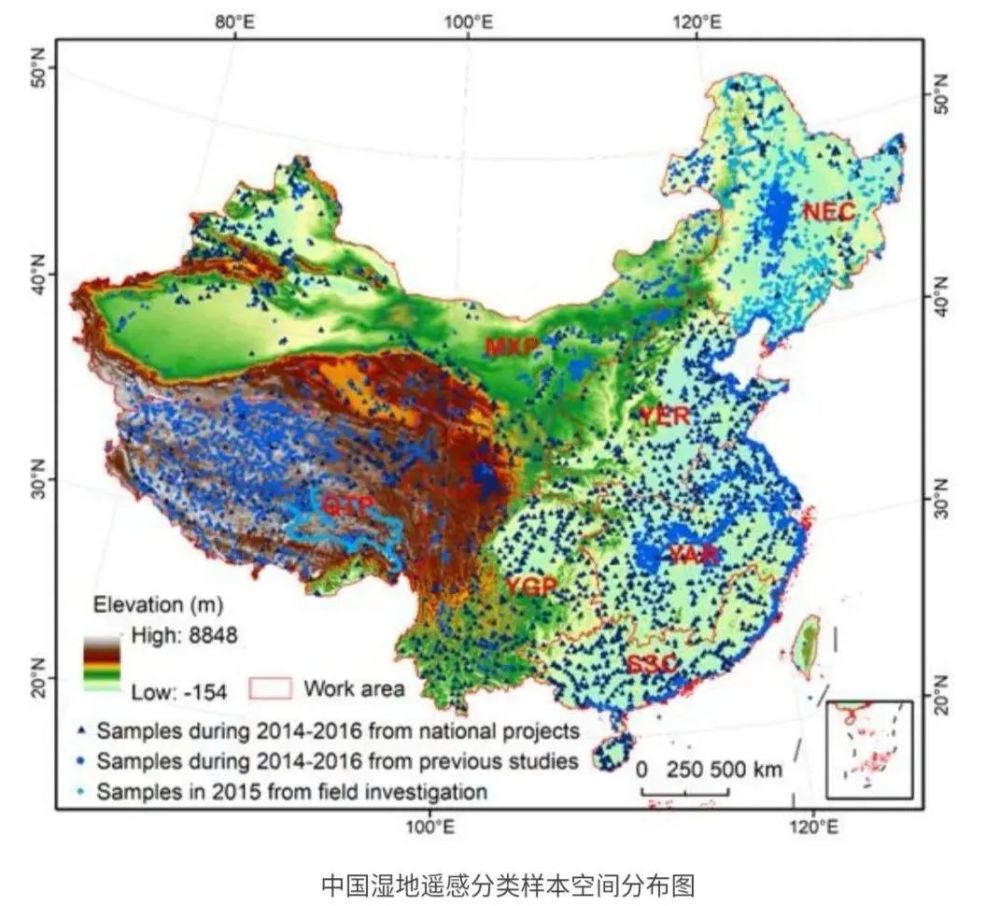 高精度中国湿地遥感图,长春造