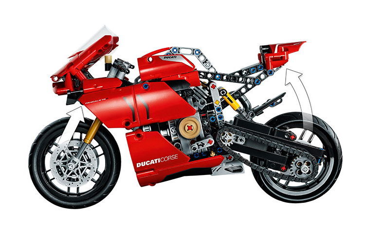 乐高lego推出"杜卡迪panigale v4"怪兽摩托拼装积木