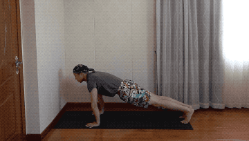 6个瑜伽体式串联，灵活脊柱，拉伸大腿，增加手臂力量，增强核心
