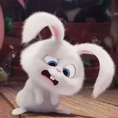 爱宠大机密表情包,毛绒兔子