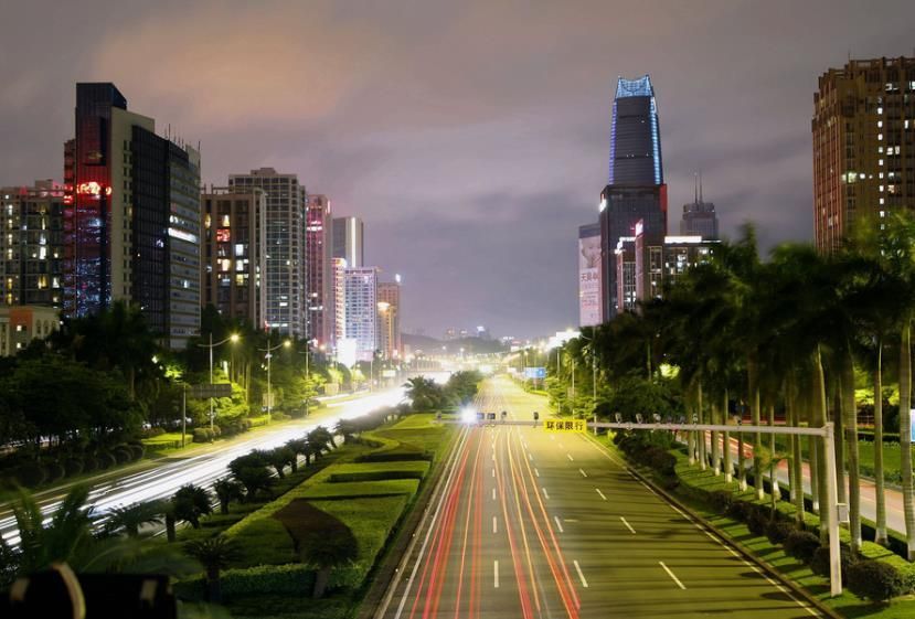 东莞大道,东莞城市风景,东莞城市道路,东莞城市建设,东莞大道夜景