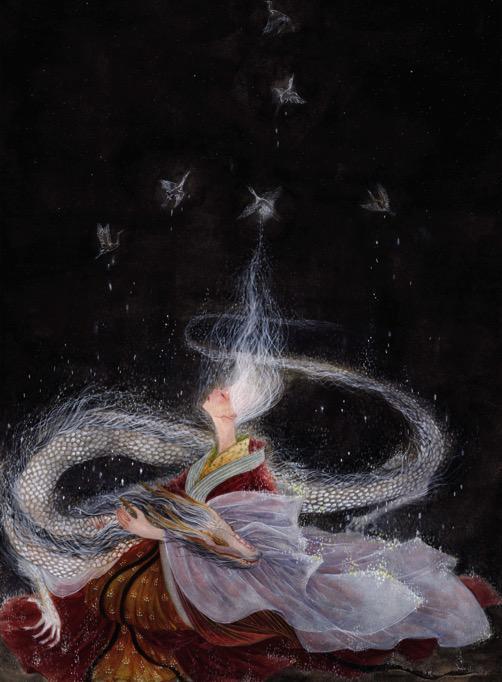插画师,鹿溟山,插画,画画,山海经