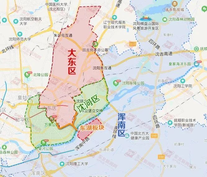 房屋均价上涨平均>50% 再如望花板块,其地处沈阳市大东区北部,位于