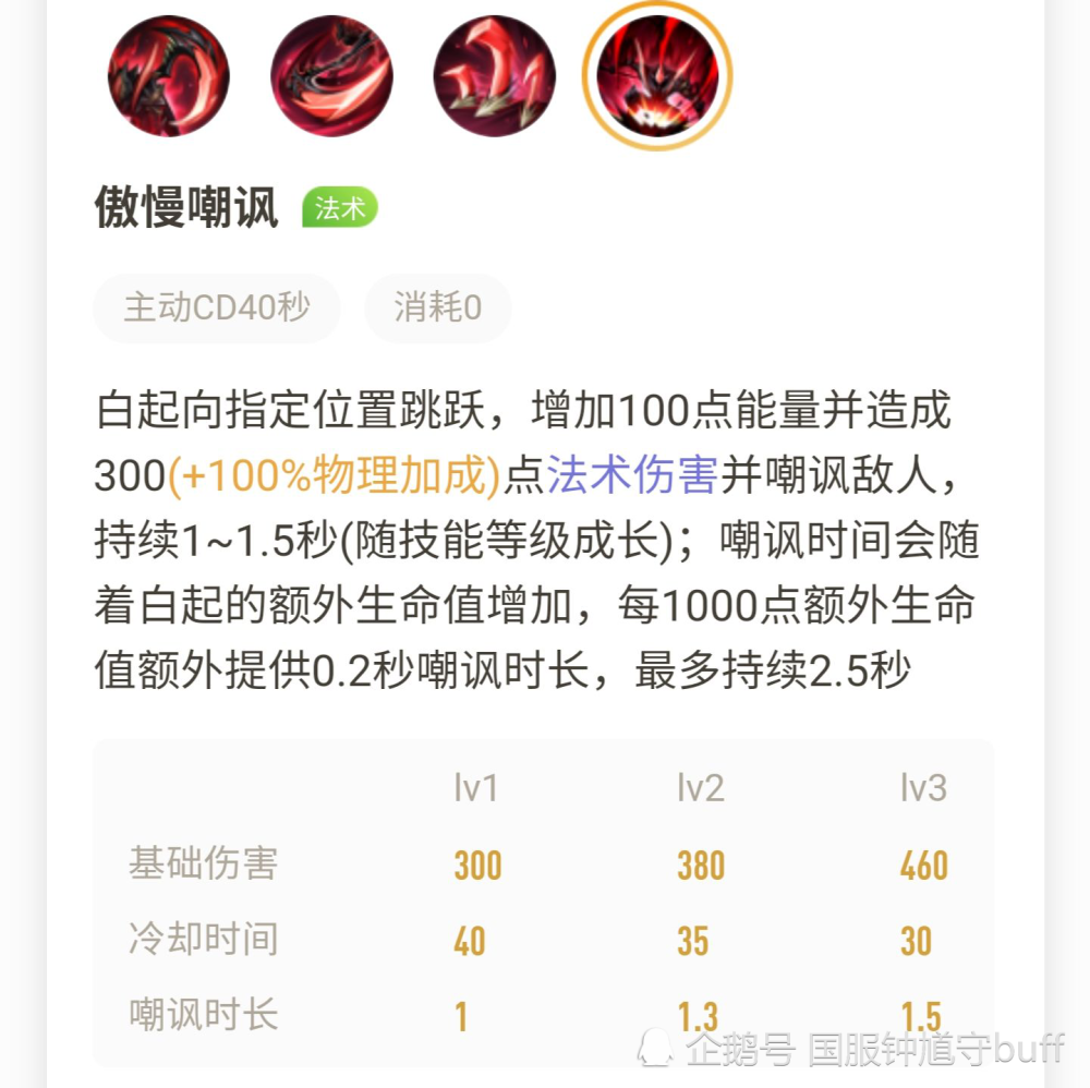 三技能:傲慢嘲讽