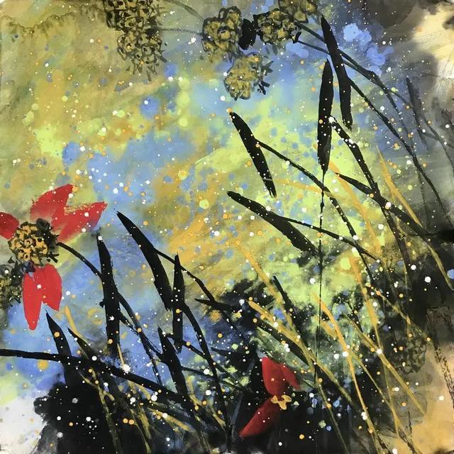 北京工笔重彩画会会员,女画家严燕作品欣赏